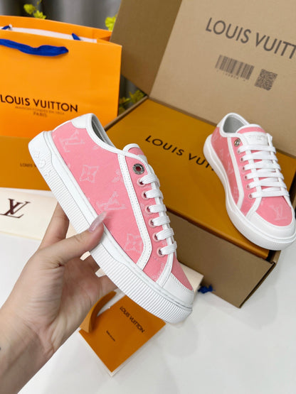 2025 Spring and Summer Multicolor V Print Ladies Casual Shoes XC042504016