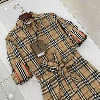 New classic plaid shirt skirt 1024050603