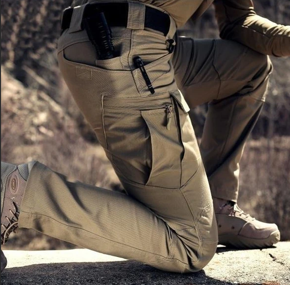 Outdoor Tactical Waterproof Pants Army Fan Multi-Pocket Combat Pants Ripstop Water Resistant Quick Dry Hiking Pants Cargo Pants