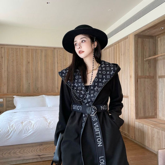 Autumn Classic Double-breasted Wrap-up Coat 0123112201