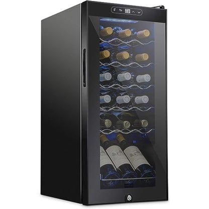 🔥Hot Sale Now🔥 18 Bottle Compressor Wine Refrigerator with Lock