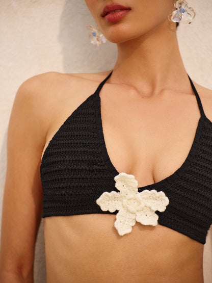 Crochet Flower Bikini Set