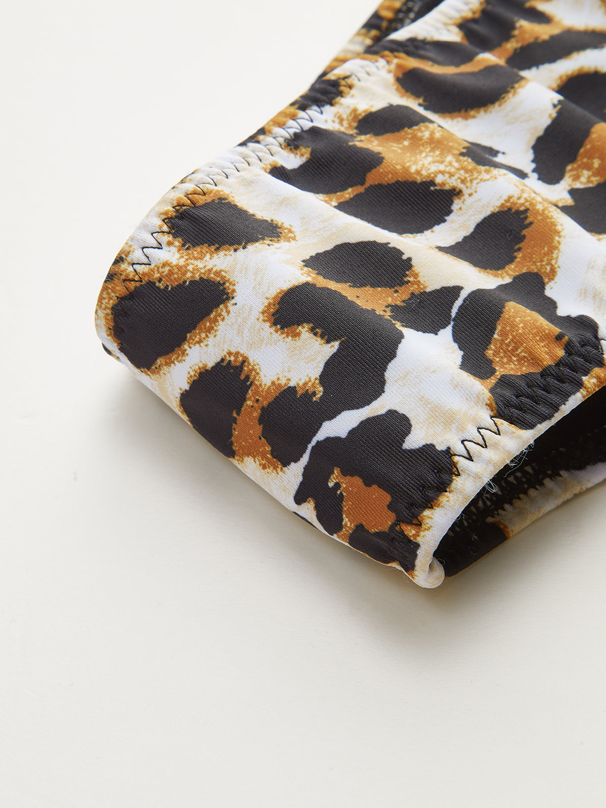 Leopard Print Tie-Side Bikini Bottom