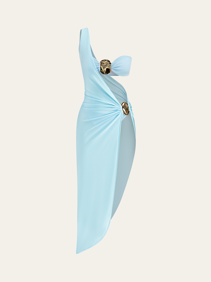Gold Detail Bikini With Cover-Up