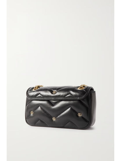 Marmont 2.0 embellished matelassé leather shoulder bag 0424061404