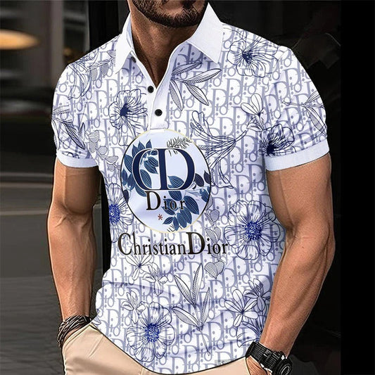Men's Summer Fashion Printed Polo Shirts 3D1024041727