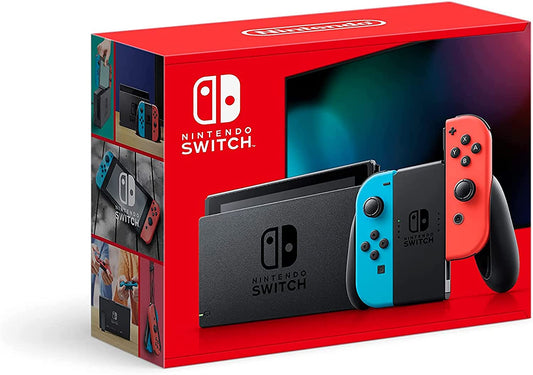 Nintendo SwitchTM with Neon Blue and Neon Red Joy‐ConTM