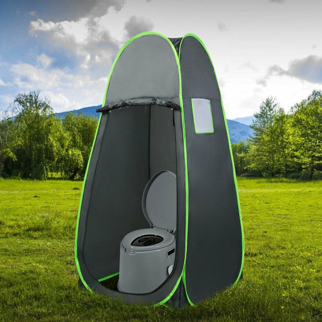 Portable Travel Toilet with Paper Holder for Camping Indoor Outdoor