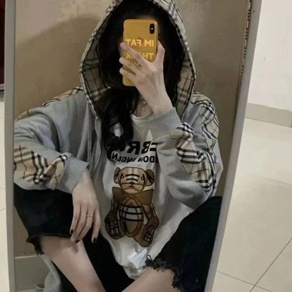 Long Sleeve Hooded Zip Cardigan Jacket 0823122601