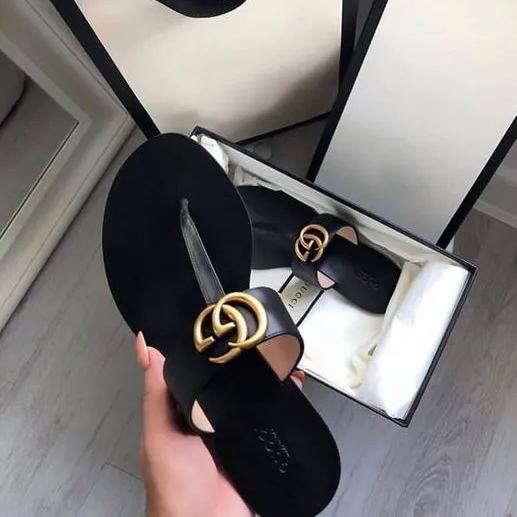 Black Ladies Non-Slip Casual Trend Flip Flop Sandals