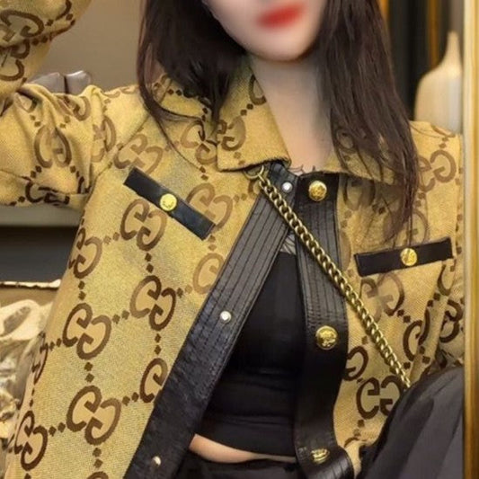 Trendy casual leather jacket PD0823112116