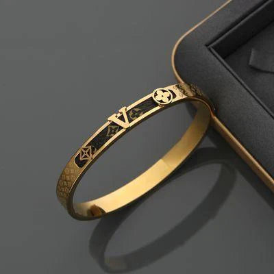 Bracelet Titanium Steel Women's Light Luxury Old Flower Bracelet 1024050903