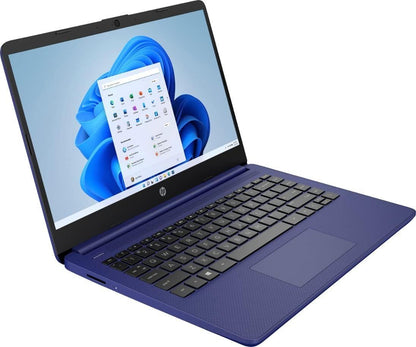 HP 2022 Stream 14" HD BrightView Laptop, Intel Celeron N4120, 16GB RAM, 64GB SSD, Intel HD Graphics, 720p Webcam, 1 Year Office 365, Gold, Win 11, 32GB Snowbell USB Card