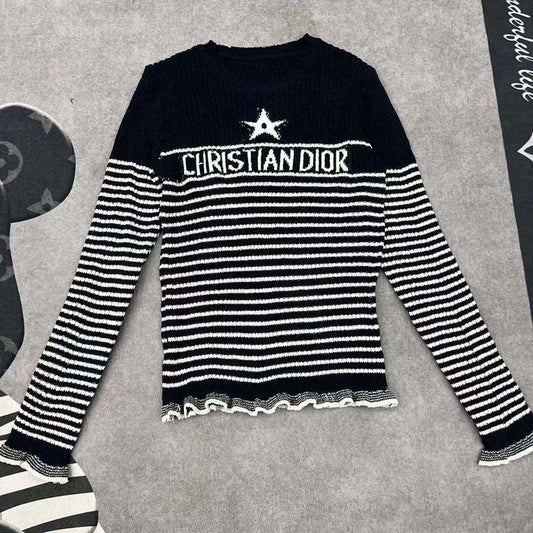 Fashion new color block crew neck sweater PD1023072413