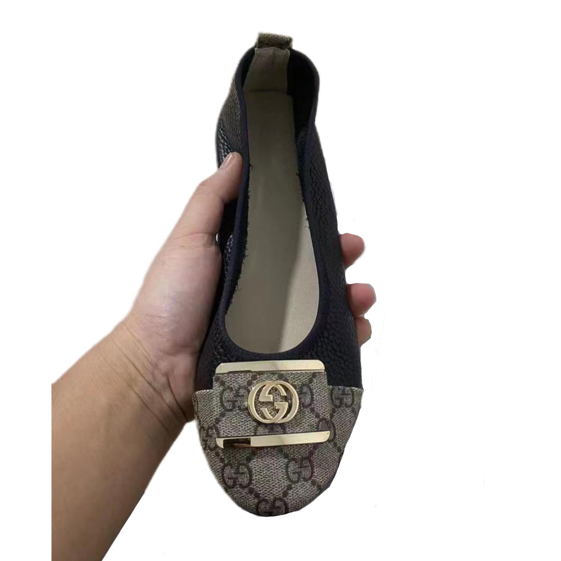 New shallow mouth round toe leather shoes PD10071238