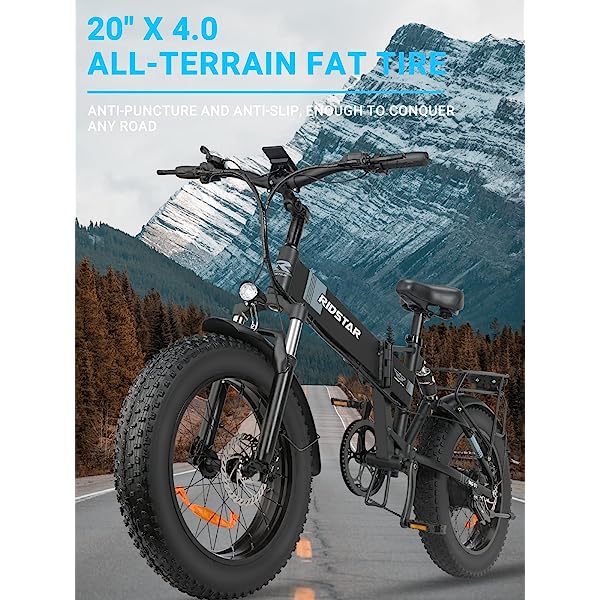 Btrwo™ 🔥 Folding Ebikes for Adults Full Suspension 1000W Motor 48V