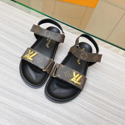 New V logo 5 colors printed sandals fashion casual beach sandals XC04051806