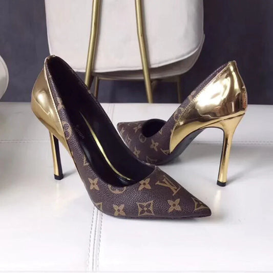 New fashionable and versatile presbyopia 10 cm high heels 1024022118