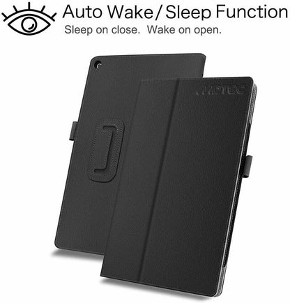 2022 Galaxy Tab A8 10.5” Inch 32 GB Wi-Fi Android 11 Touchscreen International Tablet Bundle – MDTec Hard Back Tri-Fold Stand Cover Case and 64GB microSD Card [Gray]