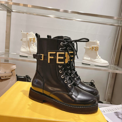 F Metal Accessories Women's Shiny Martin Boots XC0424100807