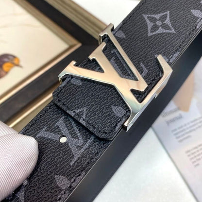 MONOGRAM STYLE LEATHER BELT AMAZING