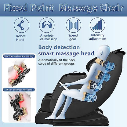 🔥Hot Sale Now🔥Zero Gravity Full Body Shiatsu Massage Chair