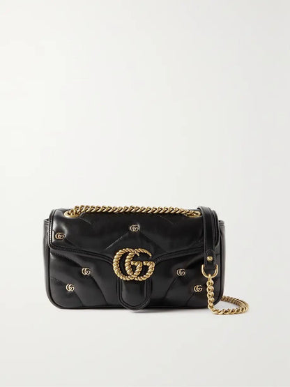 Marmont 2.0 embellished matelassé leather shoulder bag 0424061404