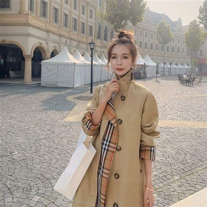 Stylish Patchwork Style Cotton Coat 0823122602