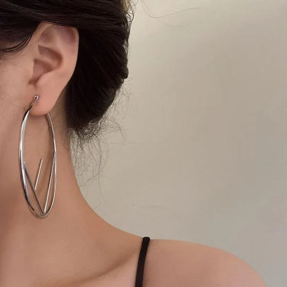 Personality Big Circle Letter Earrings 1024041833
