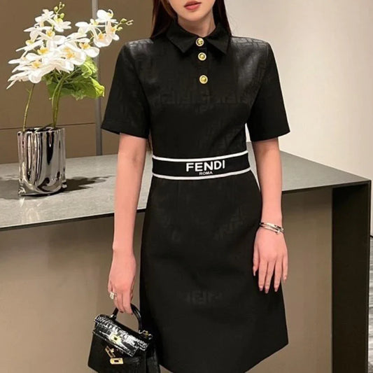 New Presbywork Stitching Waist Dress 1024031510