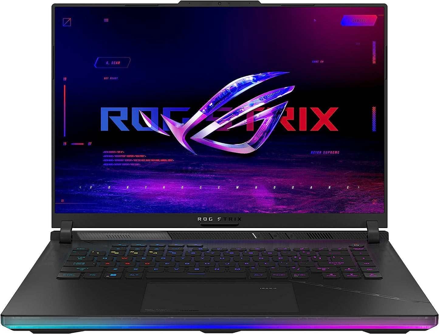 ASUS ROG Strix Scar 16 (2023) Gaming Laptop, 16” Nebula HDR QHD 240Hz/3ms, 1100 nits, Mini LED, GeForce RTX 4090, Intel Core i9-13980HX, 32GB DDR5, 2TB PCIe, Wi-Fi 6E, Windows 11 Pro,Off Black