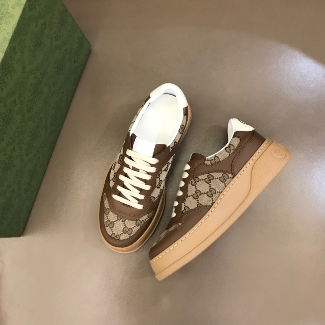 G logo fashion luxury Brown sneakers-W