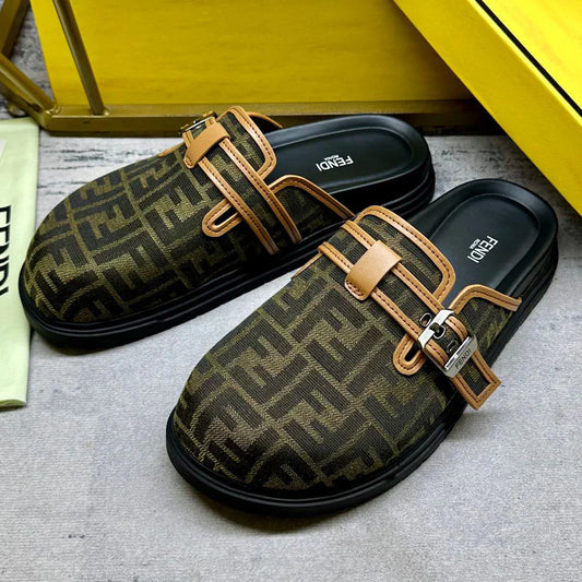 Latest Round Toe Flat Slippers 1025050716