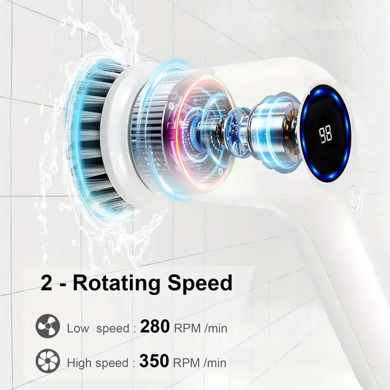 Multifunctional Electric Cleaning Brush - Wireless Portable Home Cleaning Tool for the Lazy