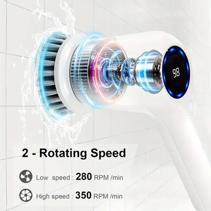 Multifunctional Electric Cleaning Brush - Wireless Portable Home Cleaning Tool for the Lazy