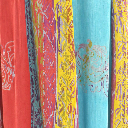 Bali Rainbow Hand Made Rayon Batik Maxi Skirt