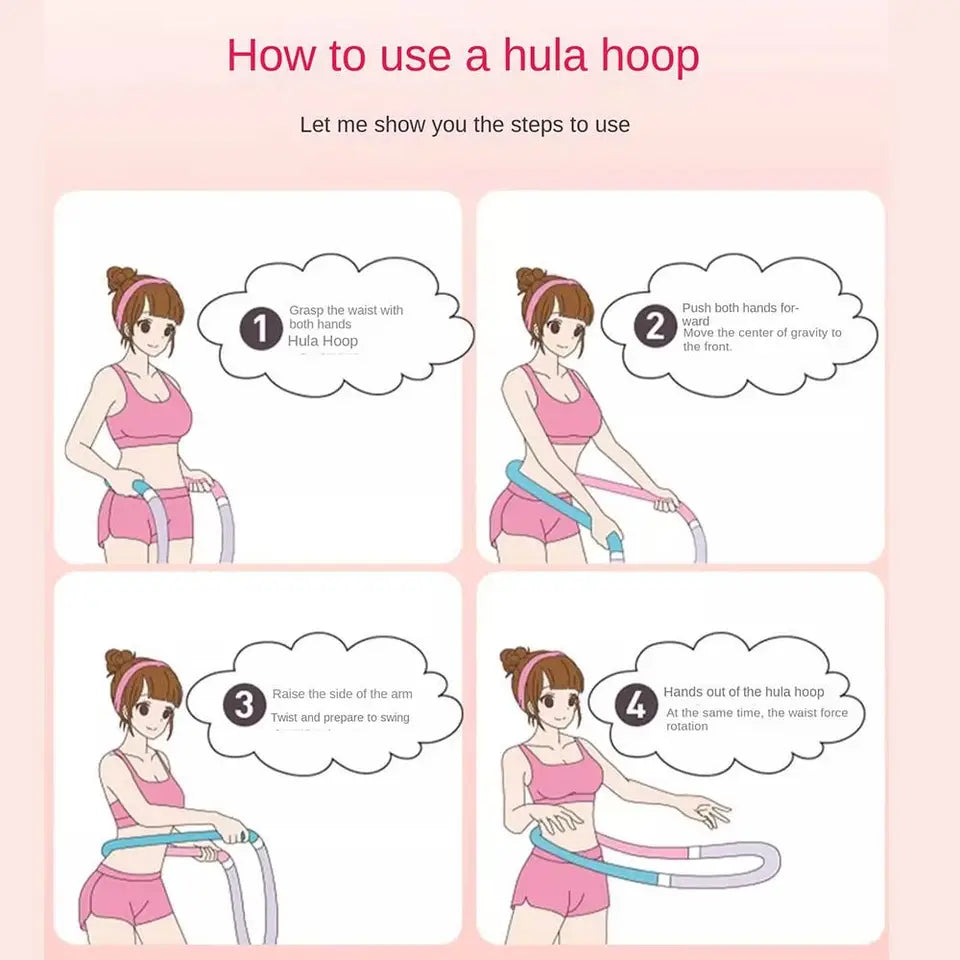 without Harming Waist Sports Hoop Waist Trainer Adjustable Burn Fat Weight Loss Circle Soft Body Abdominal Thin