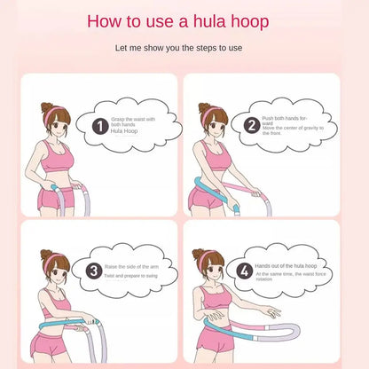 without Harming Waist Sports Hoop Waist Trainer Adjustable Burn Fat Weight Loss Circle Soft Body Abdominal Thin