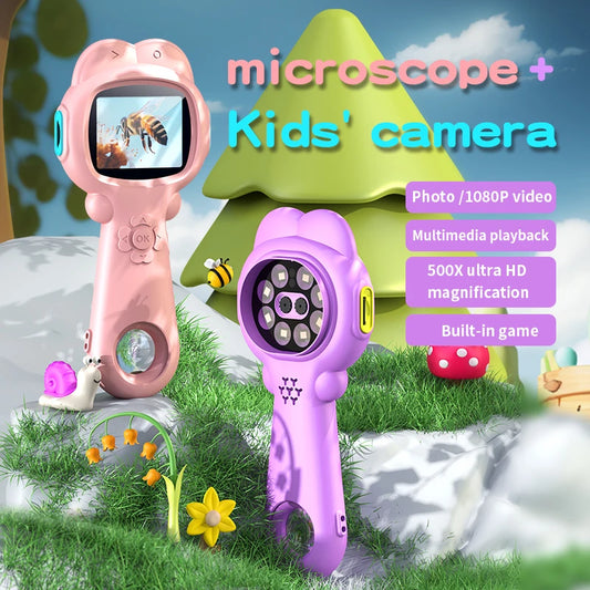 New children's handheld camera microscope 2-in-1 toy