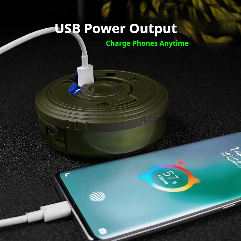 10 meter USB rechargeable LED camping light
