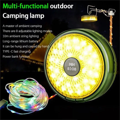 10 meter USB rechargeable LED camping light