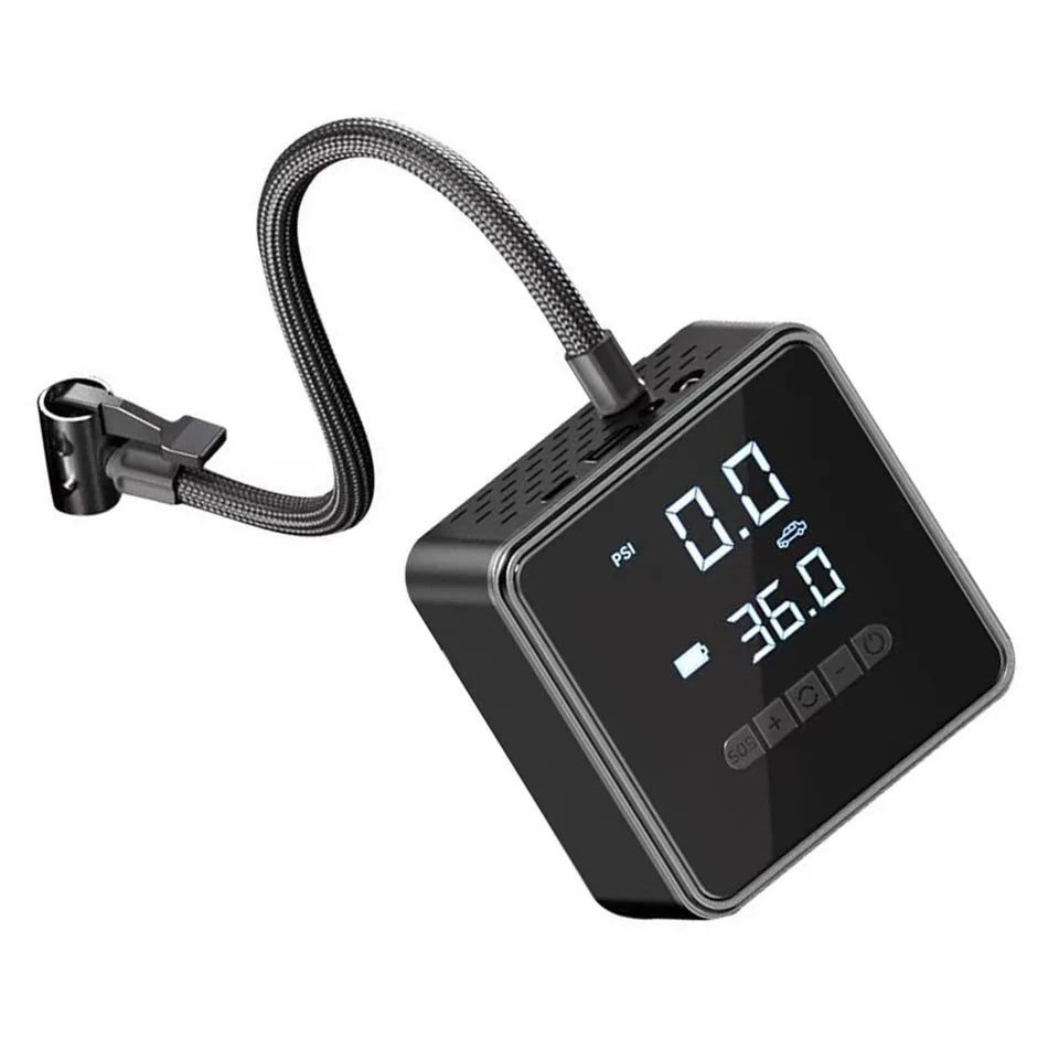 Tire inflator with integrated LED lights, meeting the fast inflation needs for outdoor adventures