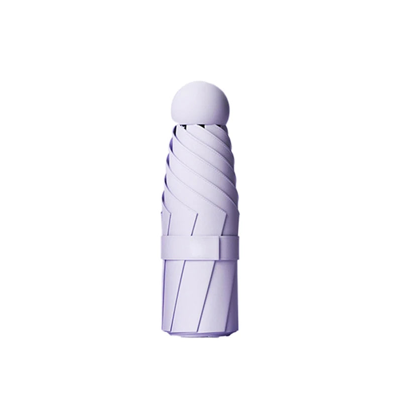 Capsule Umbrella Sunny And Rainy Dual Use Rain Proof Wind-resistant Sun Protection Outdoor Traveling Portable Mini Umbrella