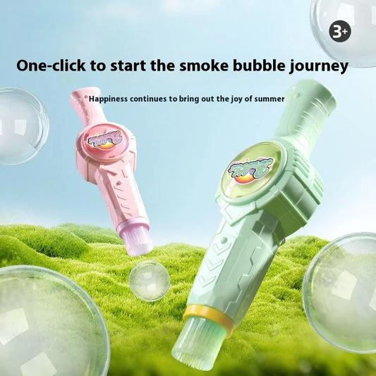 Smoke Bubble Machine Elastic Bubble Nebulizer with Magic Smoke Effect