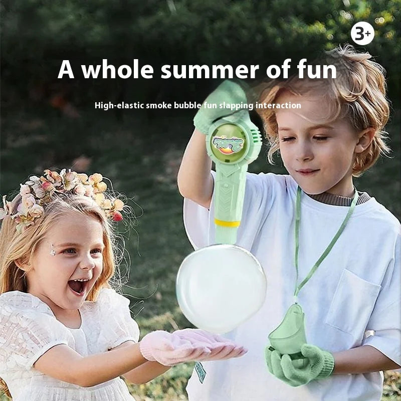 Smoke Bubble Machine Elastic Bubble Nebulizer with Magic Smoke Effect