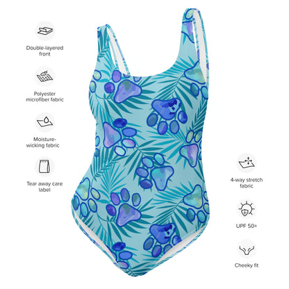Paws & Palms One-Piece Swimsuit
