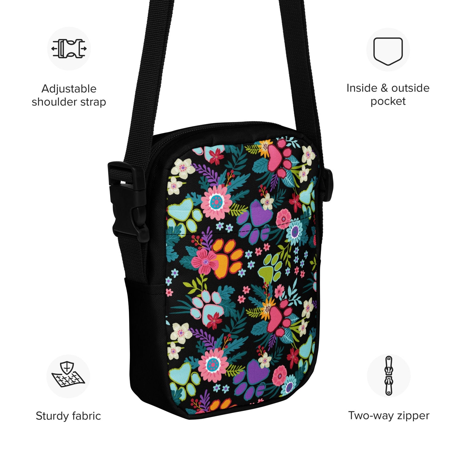 Garden of Paws Utility Crossbody Bag
