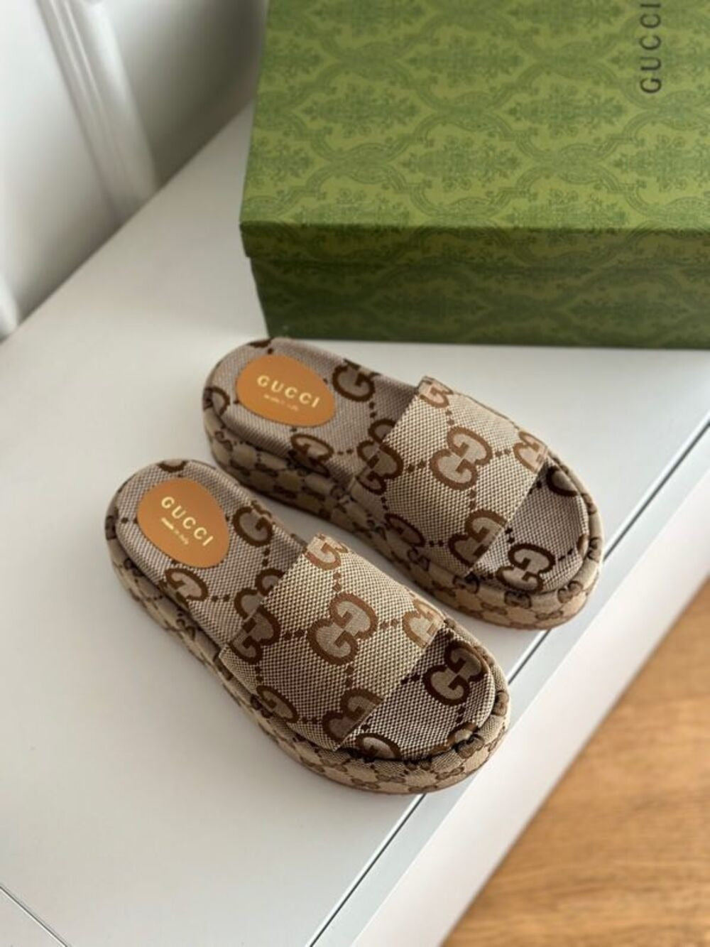New Women's Straw Platform Slippers 1024041826