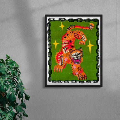 Tiger In Green