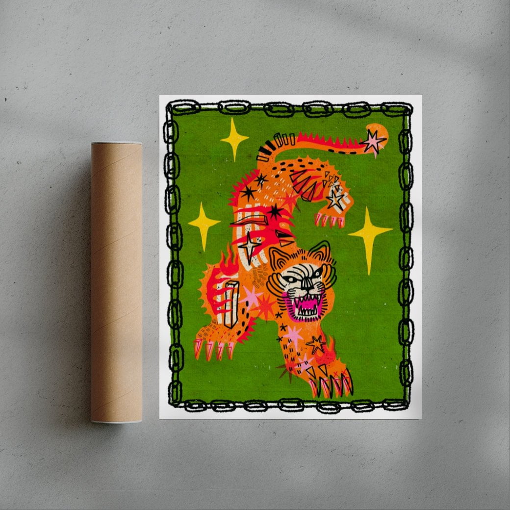 Tiger In Green